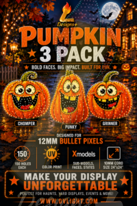 Singing Pumpkin 3 Pack
