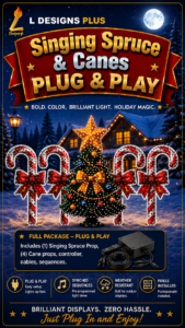 Spruce Tree &  4 Canes- Ready-to-Run Package